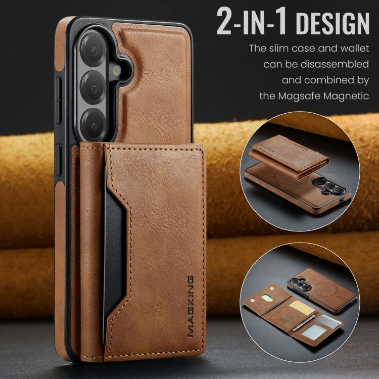 For Samsung Galaxy S26 5G MAGKING K2 Series MagSafe RFID Card Bag Detachable Phone Case