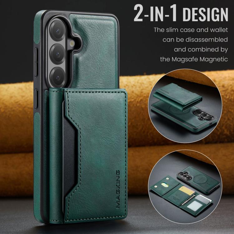 For Samsung Galaxy S26 5G MAGKING K2 Series MagSafe RFID Card Bag Detachable Phone Case