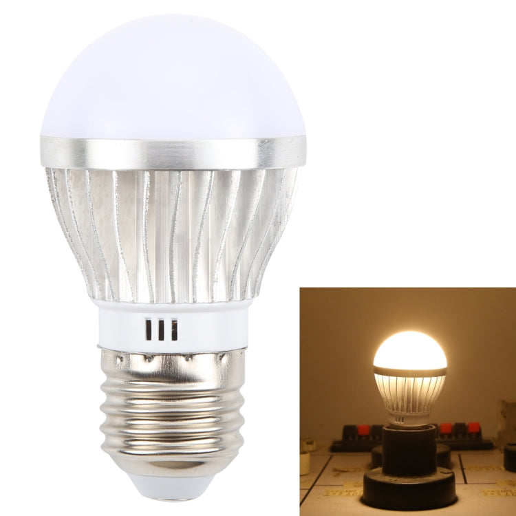 E27 3W 300 Lumens LED Ball Steep Light Bulb, Voltage:AC85-265V