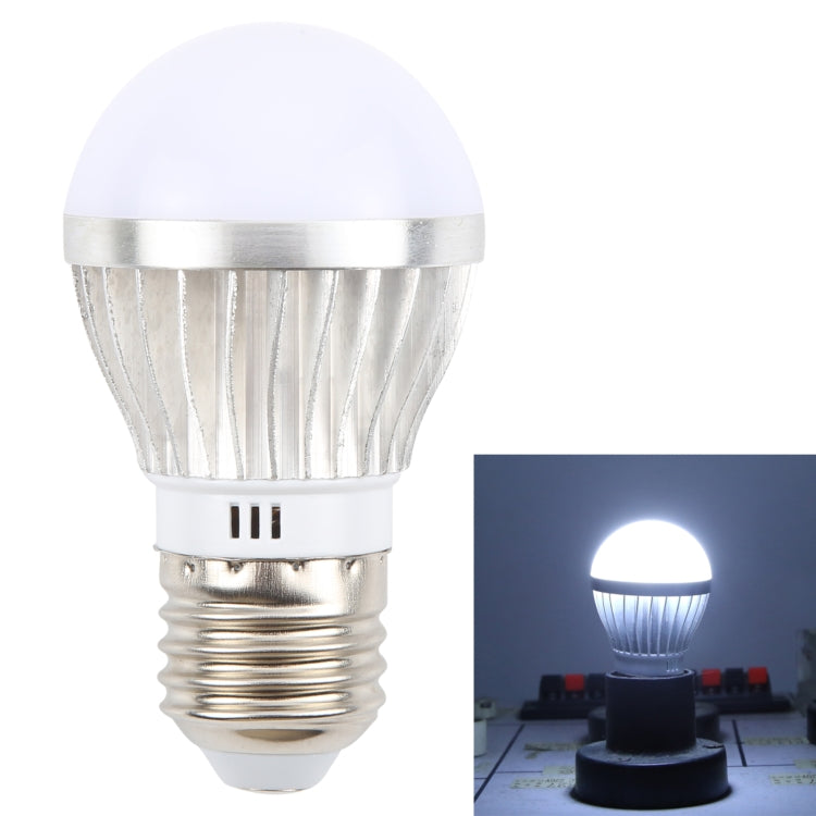 E27 3W 300 Lumens LED Ball Steep Light Bulb, Voltage:DC 12V