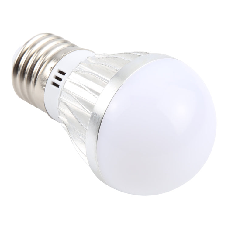 E27 3W 300 Lumens LED Ball Steep Light Bulb, Voltage:DC 5V