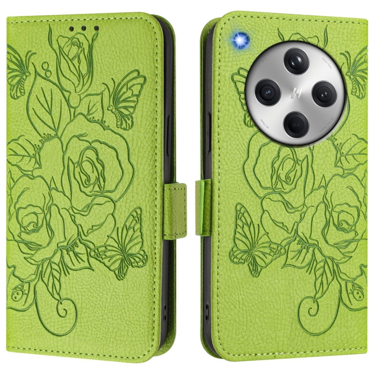 For OPPO Find X8 Embossed Rose RFID Anti-theft Leather Phone Case
