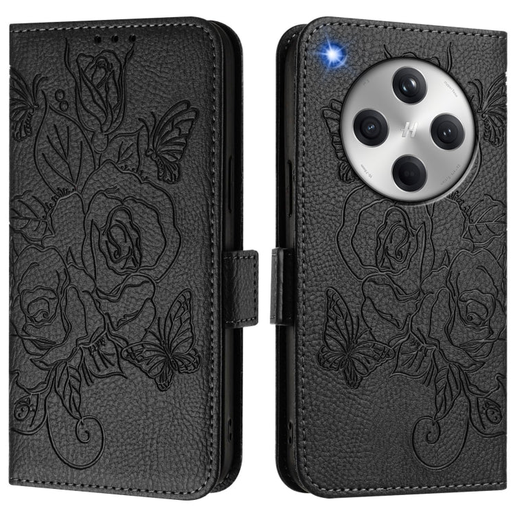 For OPPO Find X8 Embossed Rose RFID Anti-theft Leather Phone Case