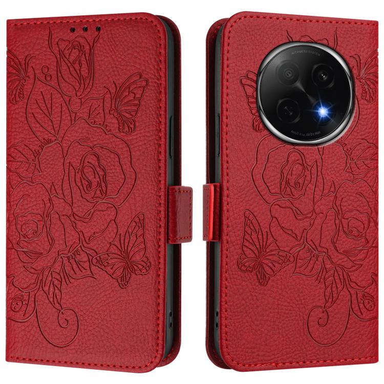 For OPPO A5 Pro China Embossed Rose RFID Anti-theft Leather Phone Case