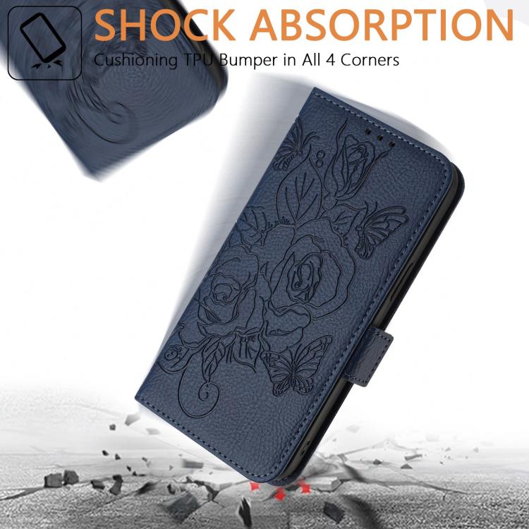 For OPPO A5 Pro 5G Global Embossed Rose RFID Anti-theft Leather Phone Case