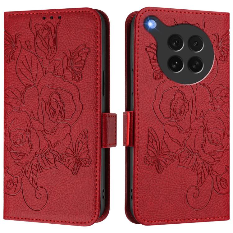 For OPPO Find X8s 5G Embossed Rose RFID Anti-theft Leather Phone Case