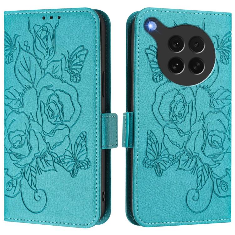 For OPPO Find X8s 5G Embossed Rose RFID Anti-theft Leather Phone Case