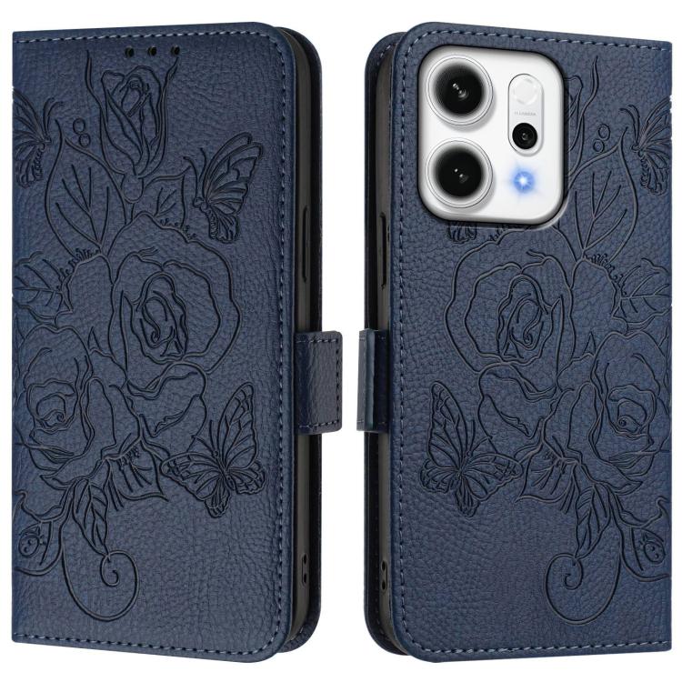 For OPPO Reno14 Pro Global Embossed Rose RFID Anti-theft Leather Phone Case