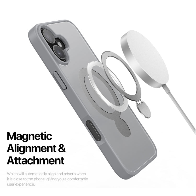 For iPhone 16 DUX DUCIS Yind Series MagSafe TPU Hybrid PC Phone Case with Stand