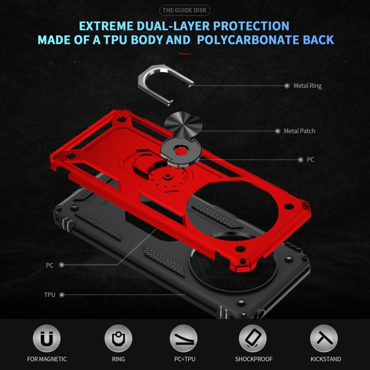 For Redmi 14C 4G Shockproof TPU + PC Phone Case with Holder