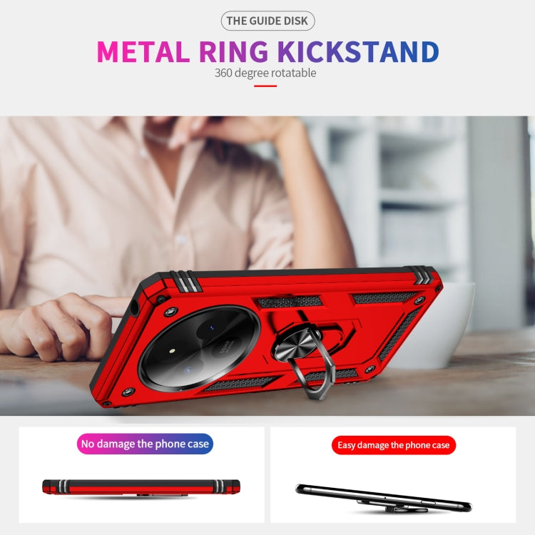 For Redmi 14C 4G Shockproof TPU + PC Phone Case with Holder