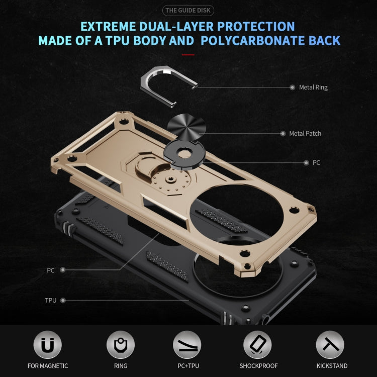 For Redmi 14C 4G Shockproof TPU + PC Phone Case with Holder