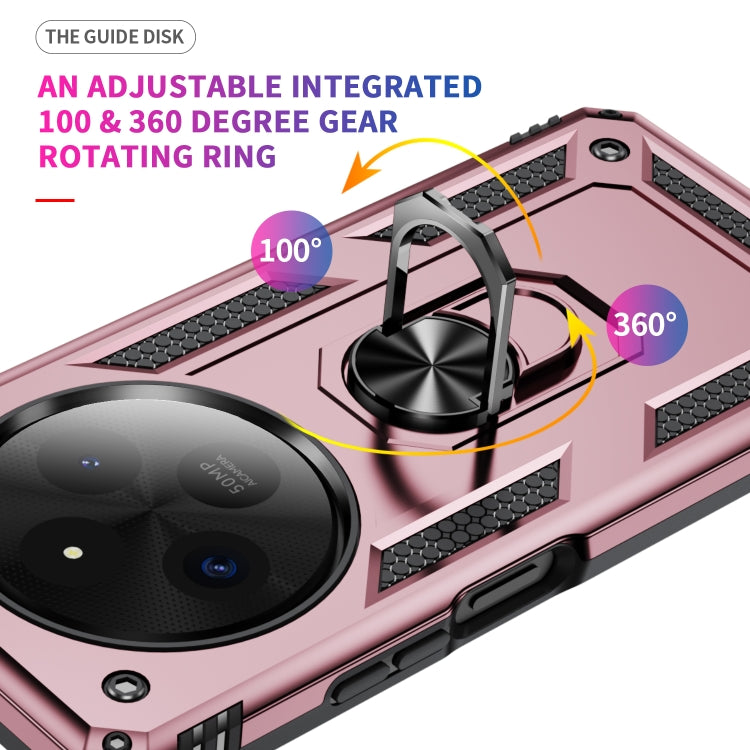 For Redmi 14C 4G Shockproof TPU + PC Phone Case with Holder