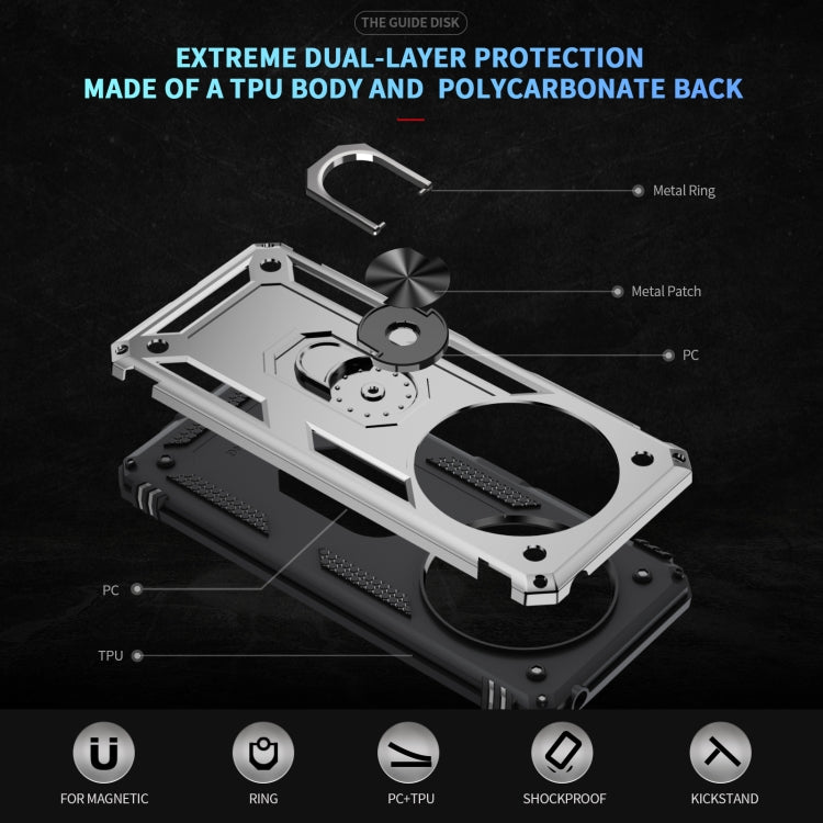 For Redmi 14C 4G Shockproof TPU + PC Phone Case with Holder