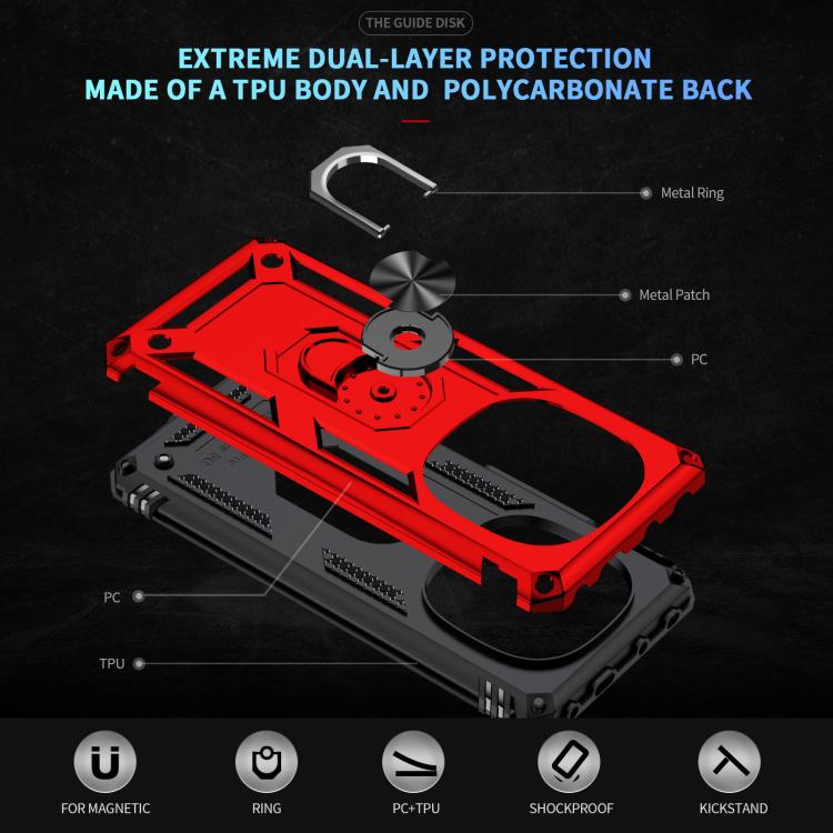 For Redmi Note 14 Pro+ 5G Shockproof TPU + PC Phone Case with Holder