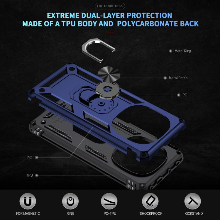 For Redmi Note 14 Pro+ 5G Shockproof TPU + PC Phone Case with Holder