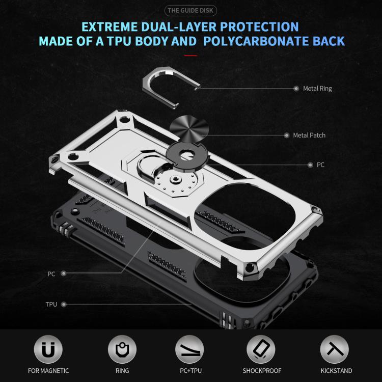 For Redmi Note 14 Pro+ 5G Shockproof TPU + PC Phone Case with Holder