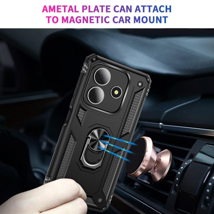For Redmi Note 14 5G Shockproof TPU + PC Phone Case with Holder