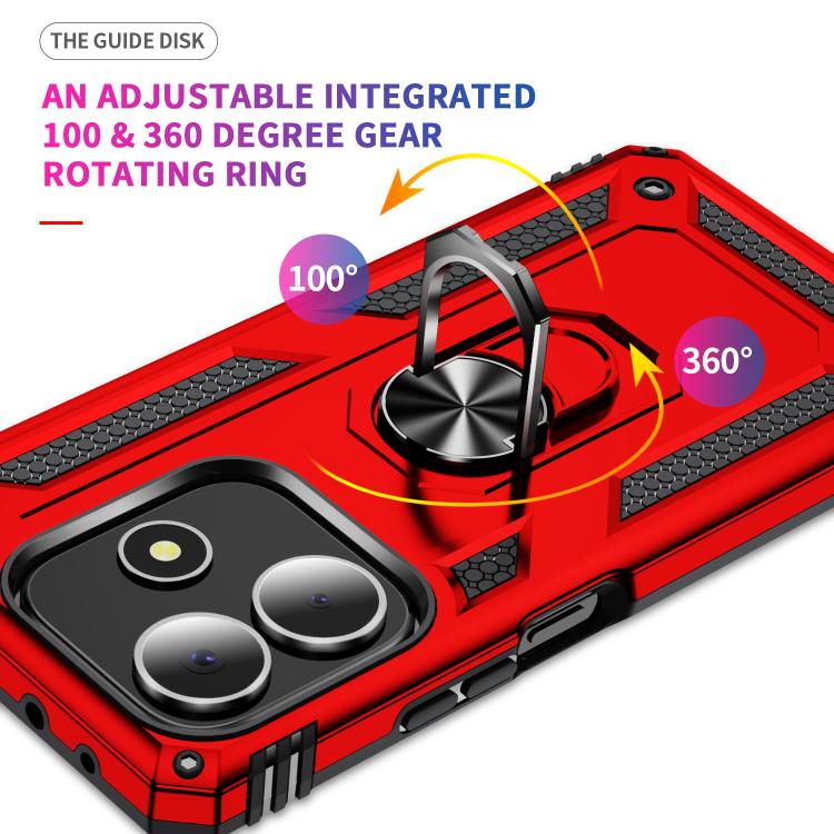 For Redmi Note 14 5G Shockproof TPU + PC Phone Case with Holder