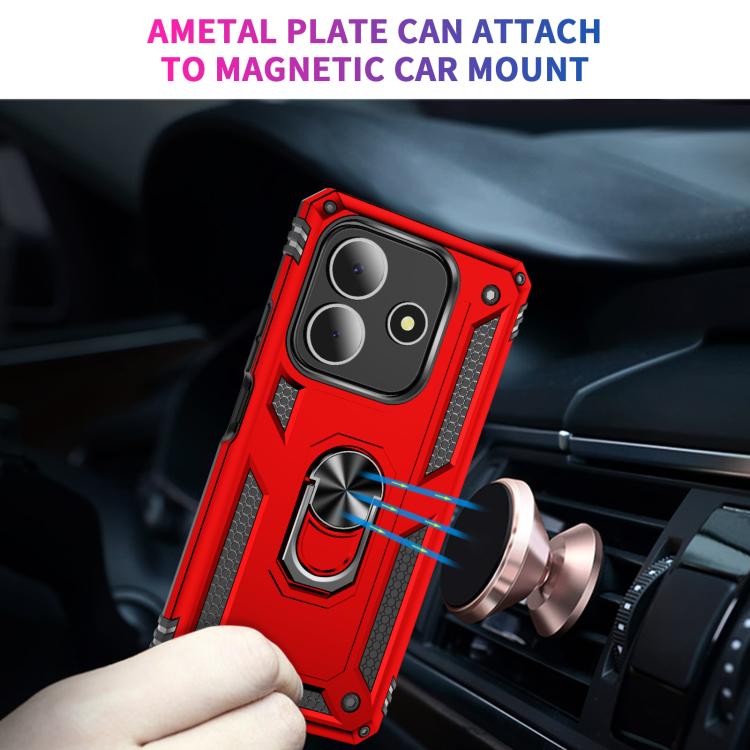 For Redmi Note 14 5G Shockproof TPU + PC Phone Case with Holder