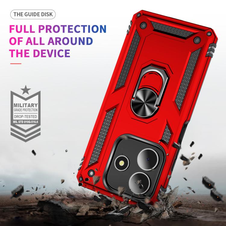 For Redmi Note 14 5G Shockproof TPU + PC Phone Case with Holder