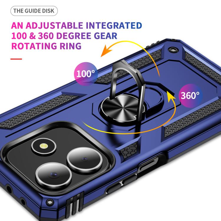 For Redmi Note 14 5G Shockproof TPU + PC Phone Case with Holder