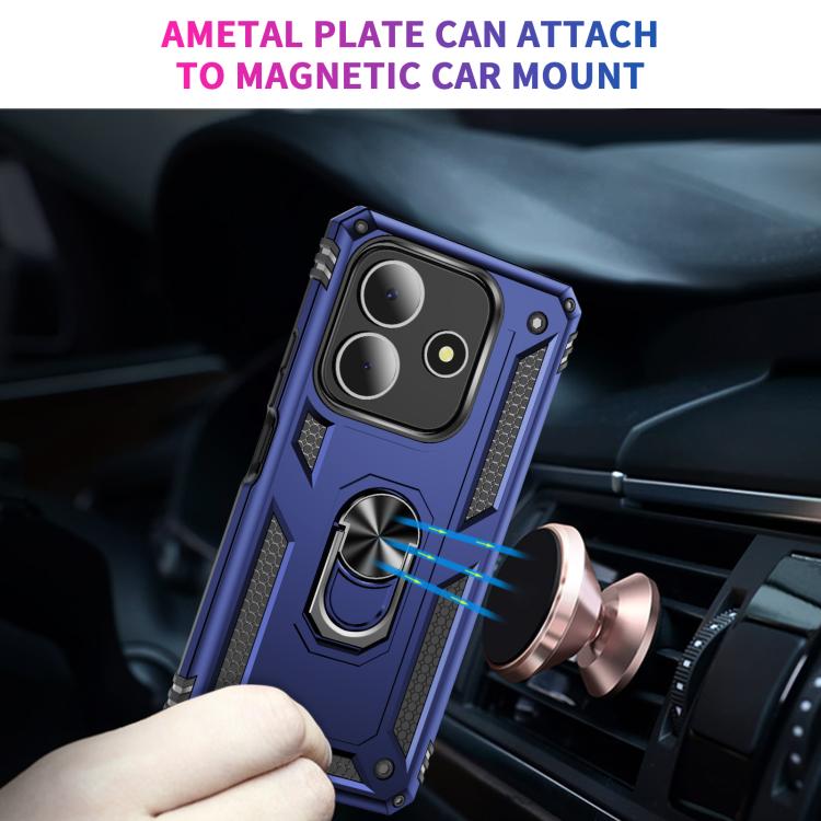 For Redmi Note 14 5G Shockproof TPU + PC Phone Case with Holder