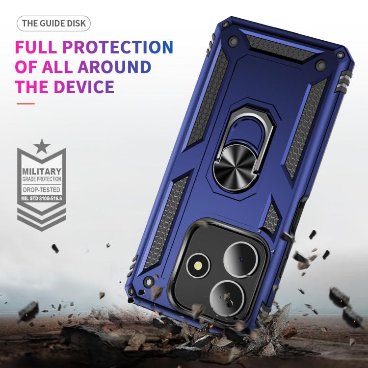 For Redmi Note 14 5G Shockproof TPU + PC Phone Case with Holder