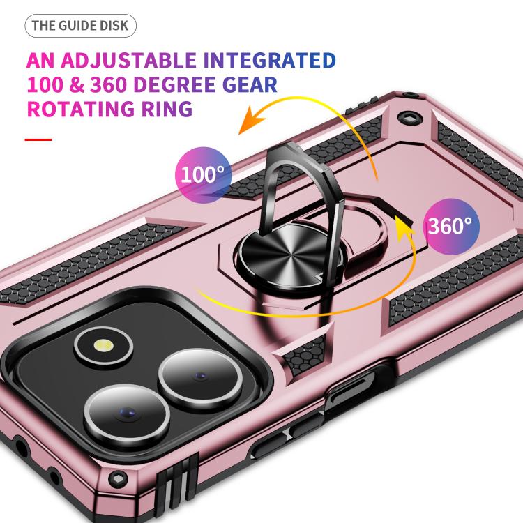 For Redmi Note 14 5G Shockproof TPU + PC Phone Case with Holder