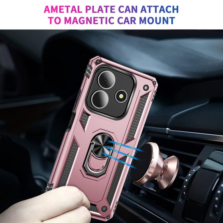 For Redmi Note 14 5G Shockproof TPU + PC Phone Case with Holder