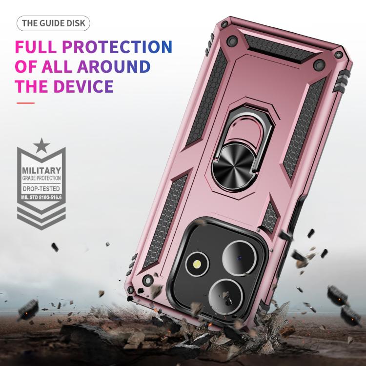 For Redmi Note 14 5G Shockproof TPU + PC Phone Case with Holder
