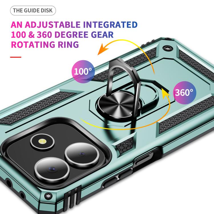 For Redmi Note 14 5G Shockproof TPU + PC Phone Case with Holder