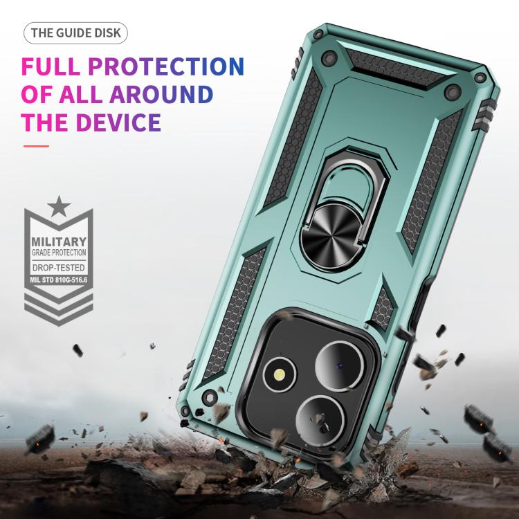 For Redmi Note 14 5G Shockproof TPU + PC Phone Case with Holder