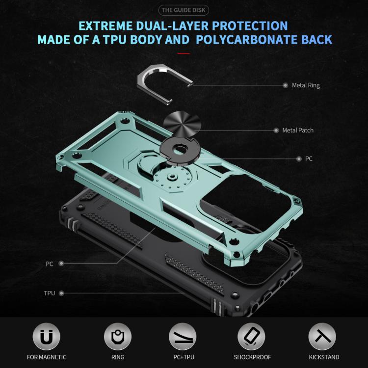 For Redmi Note 14 5G Shockproof TPU + PC Phone Case with Holder
