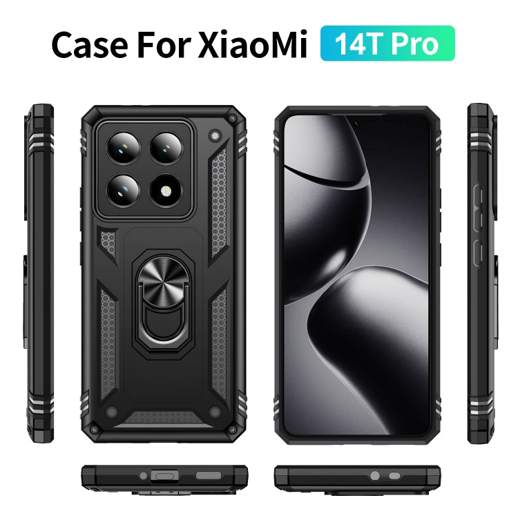 For Xiaomi 14T Pro Shockproof TPU + PC Phone Case with Holder