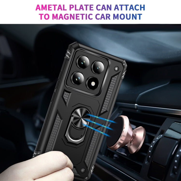 For Xiaomi 14T Pro Shockproof TPU + PC Phone Case with Holder