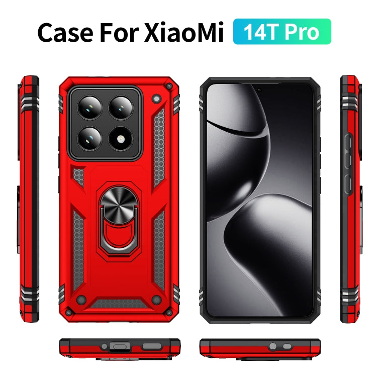 For Xiaomi 14T Pro Shockproof TPU + PC Phone Case with Holder