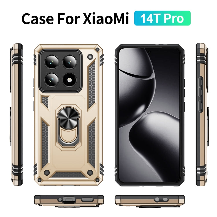 For Xiaomi 14T Pro Shockproof TPU + PC Phone Case with Holder