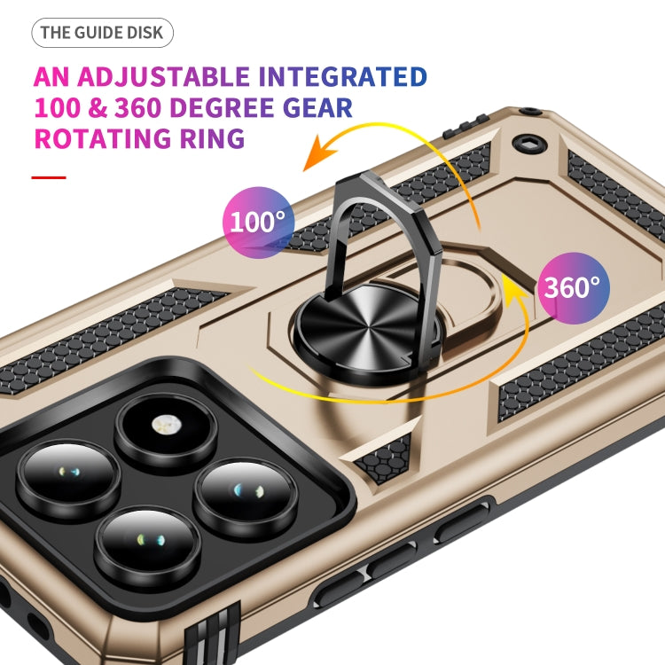 For Xiaomi 14T Pro Shockproof TPU + PC Phone Case with Holder