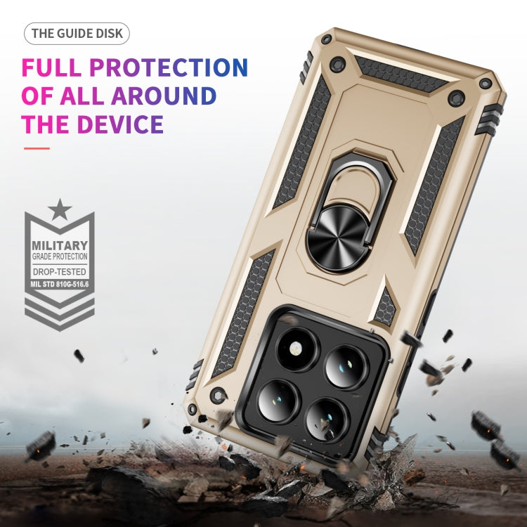 For Xiaomi 14T Pro Shockproof TPU + PC Phone Case with Holder