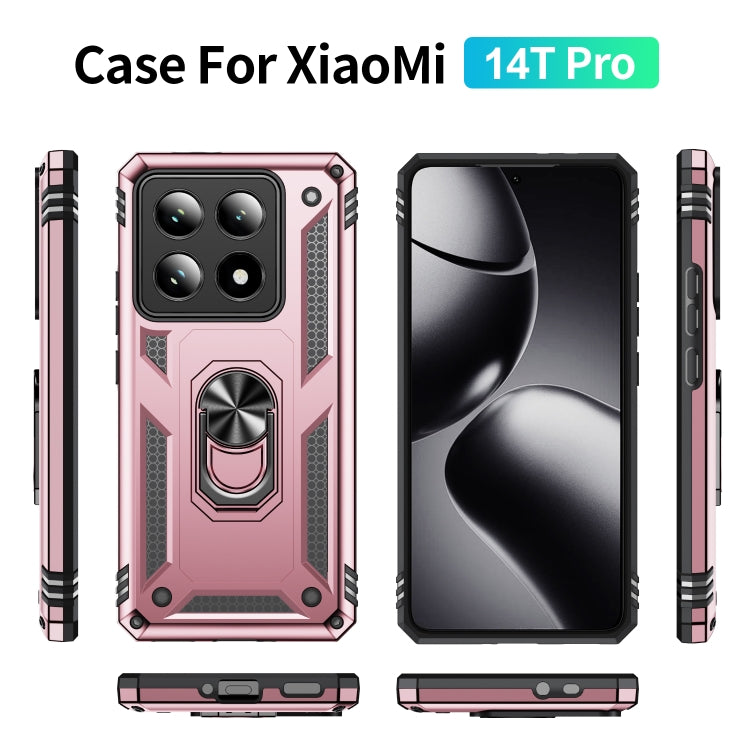 For Xiaomi 14T Pro Shockproof TPU + PC Phone Case with Holder