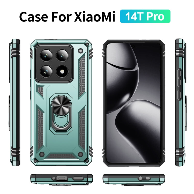 For Xiaomi 14T Pro Shockproof TPU + PC Phone Case with Holder