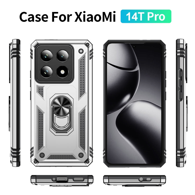 For Xiaomi 14T Pro Shockproof TPU + PC Phone Case with Holder