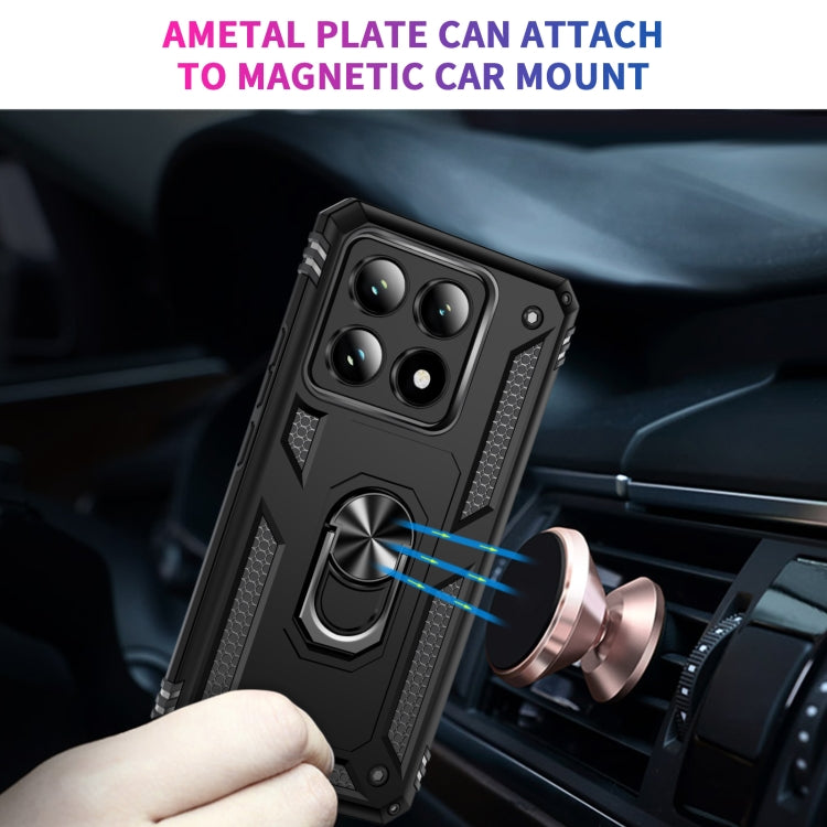 For Xiaomi 14T Shockproof TPU + PC Phone Case with Holder