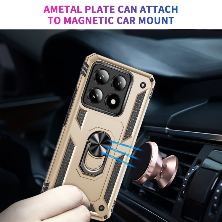 For Xiaomi 14T Shockproof TPU + PC Phone Case with Holder