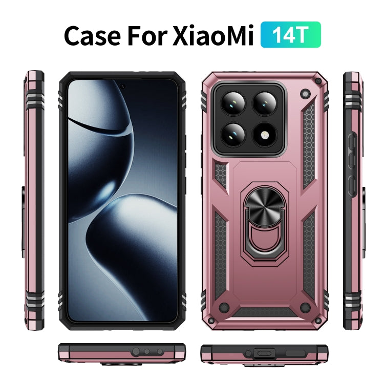 For Xiaomi 14T Shockproof TPU + PC Phone Case with Holder