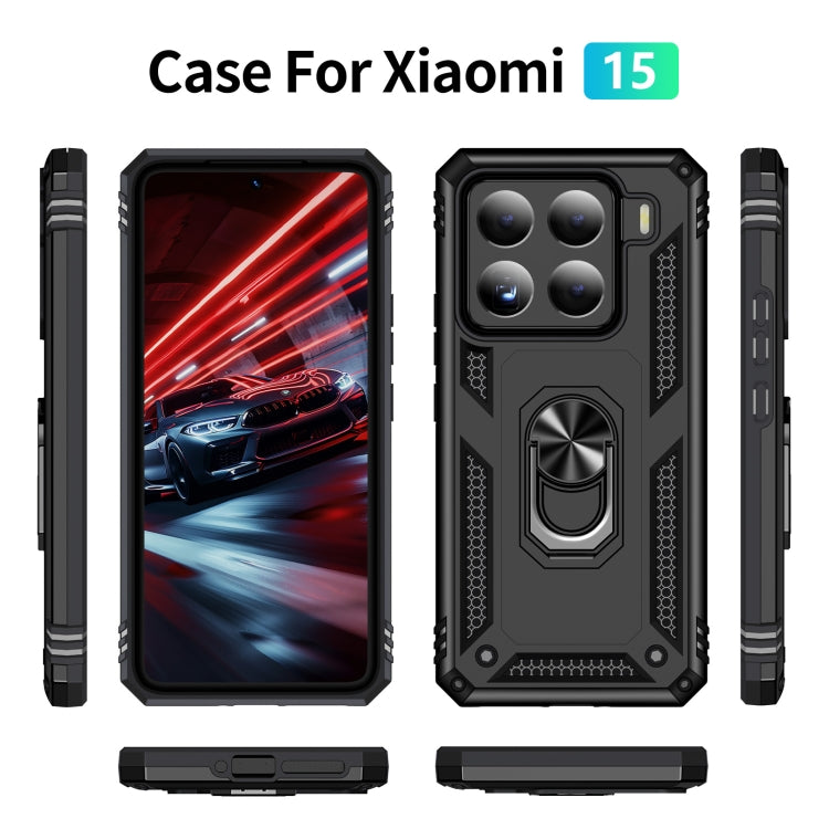 For Xiaomi 15 Shockproof TPU + PC Phone Case with Holder