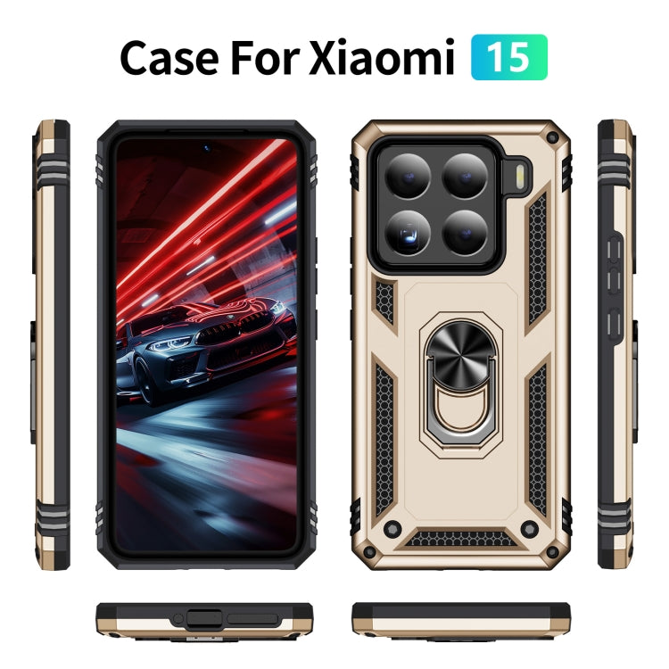 For Xiaomi 15 Shockproof TPU + PC Phone Case with Holder