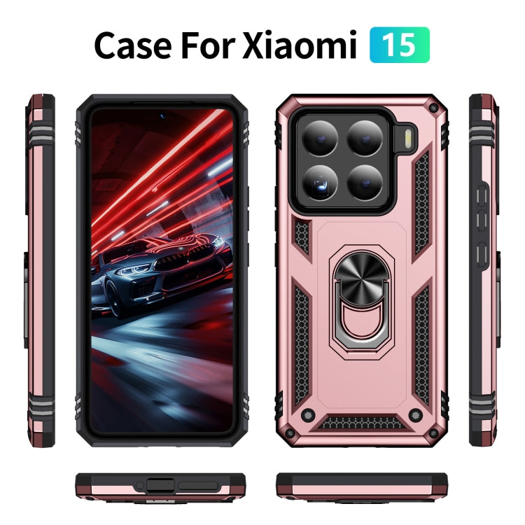 For Xiaomi 15 Shockproof TPU + PC Phone Case with Holder