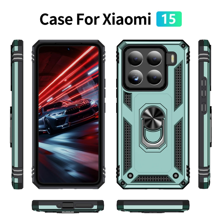 For Xiaomi 15 Shockproof TPU + PC Phone Case with Holder